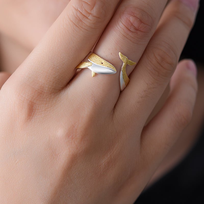 Wandering Whale - Adjustable Ring | NEW