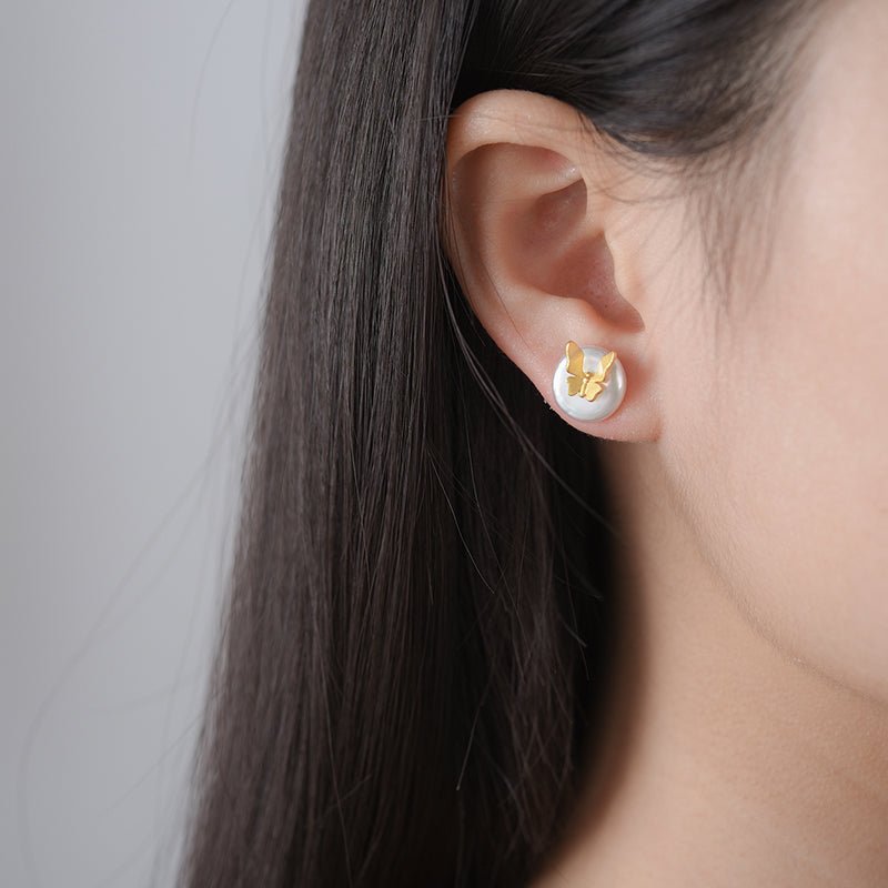 Baroque Butterfly - Stud Earrings | NEW