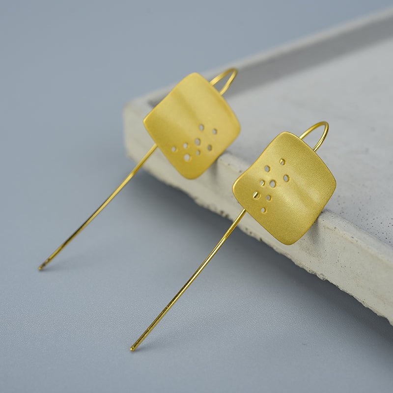 Swiss Cheese - Dangle Earrings