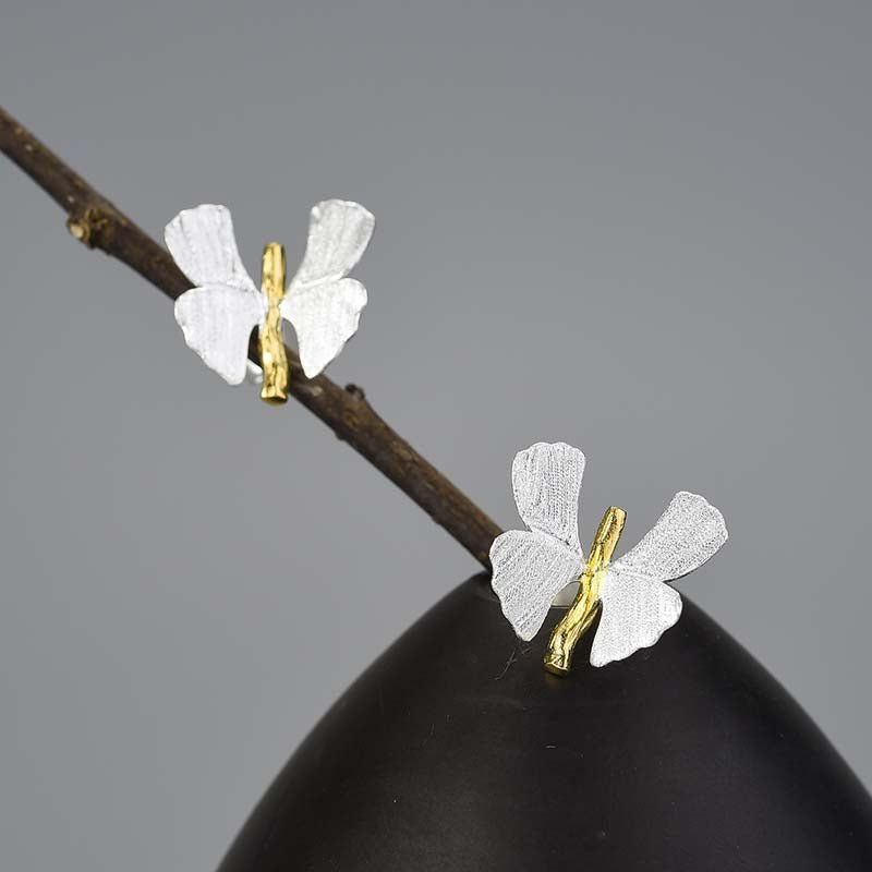 Ginkgo Wings - Stud Earrings | NEW