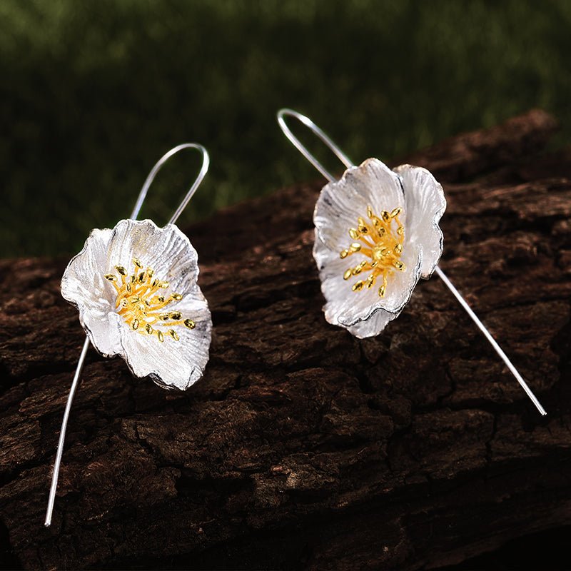 Blooming Poppies - Dangle Earrings