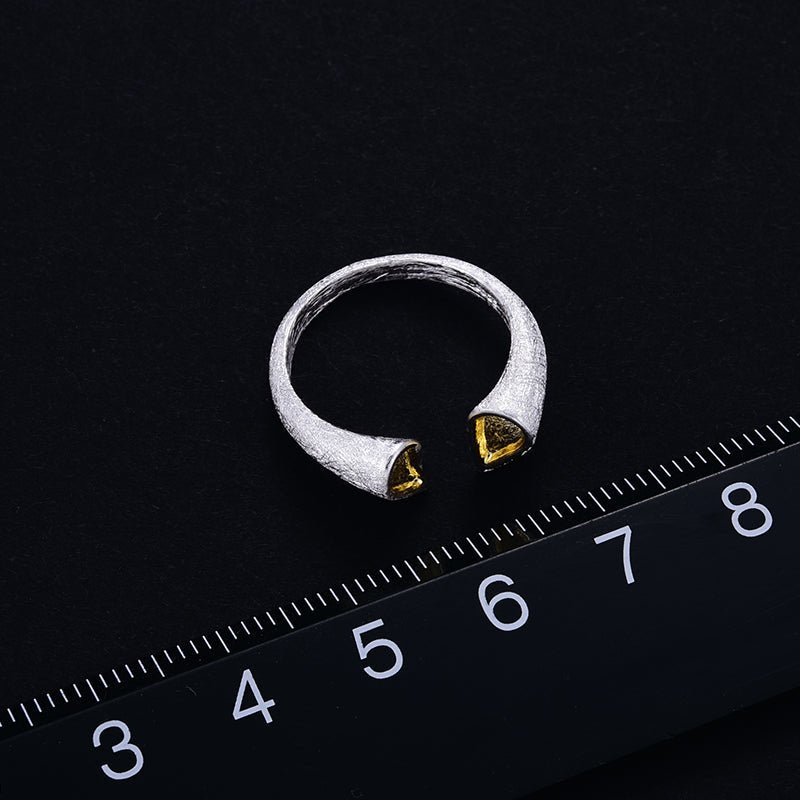 Golden Heart - Adjustable Ring - MetalVoque