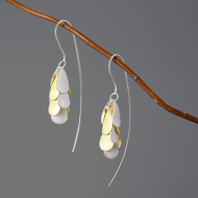 Lamb's-ear Plant - Dangle Earrings