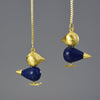 Lapis Birdie - Dangle Earrings