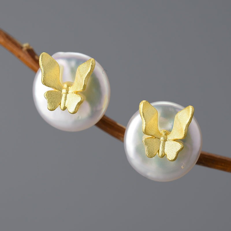 Baroque Butterfly - Stud Earrings | NEW