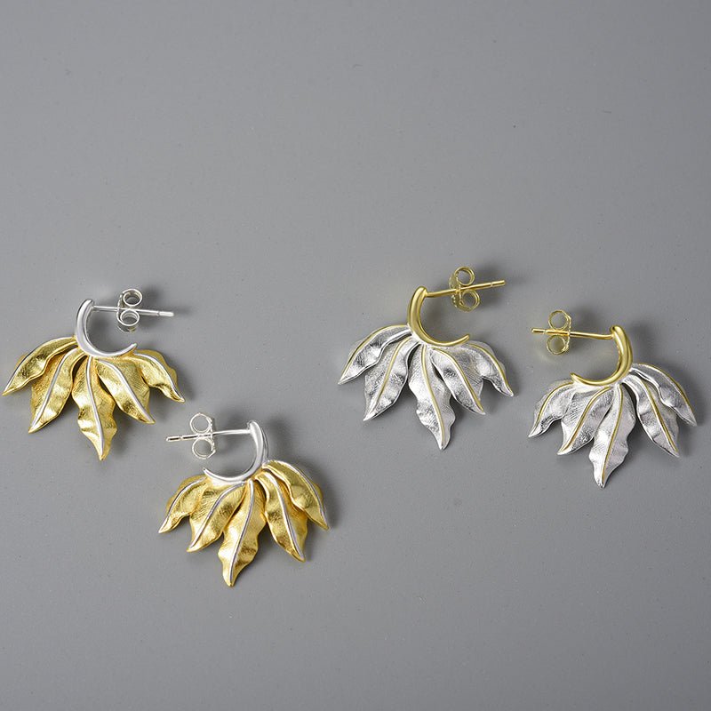 Vintage Leaves - Stud Earrings