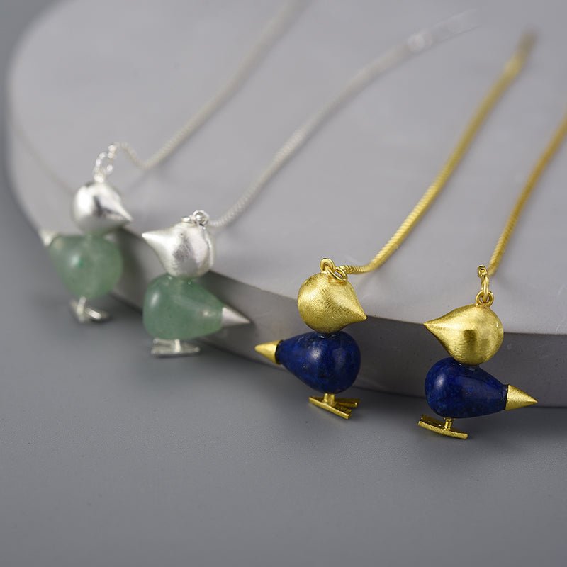 Lapis Birdie - Dangle Earrings