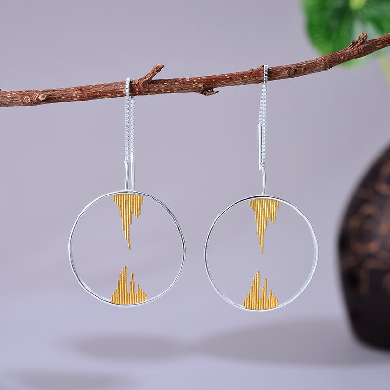 Stalactite Circle - Dangle Earrings