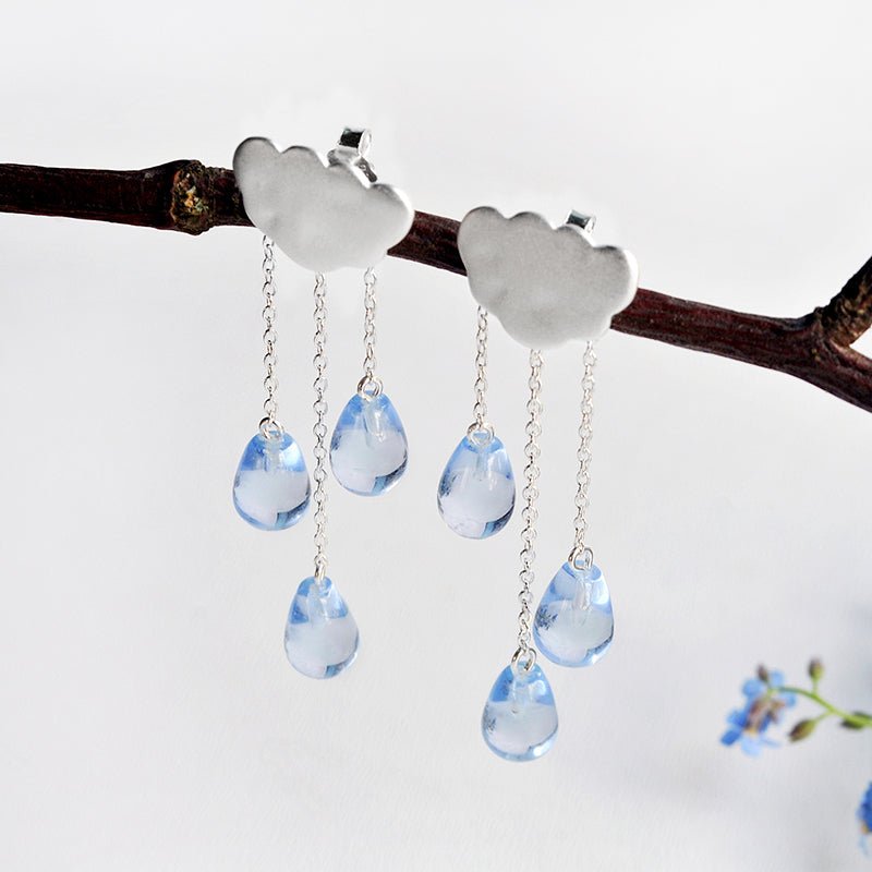 Rainy Cloud - Drop Earrings | NEW - MetalVoque