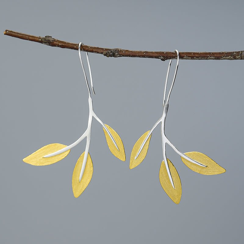 Floral Leaves - Dangle Earrings | NEW