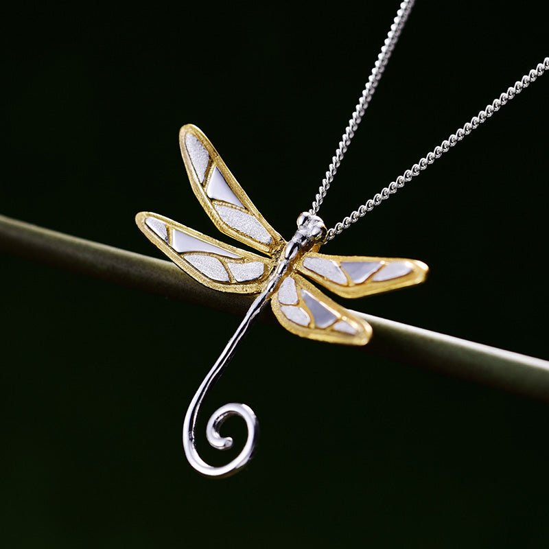 Dragonfly Lullaby - Handmade Pendant - MetalVoque