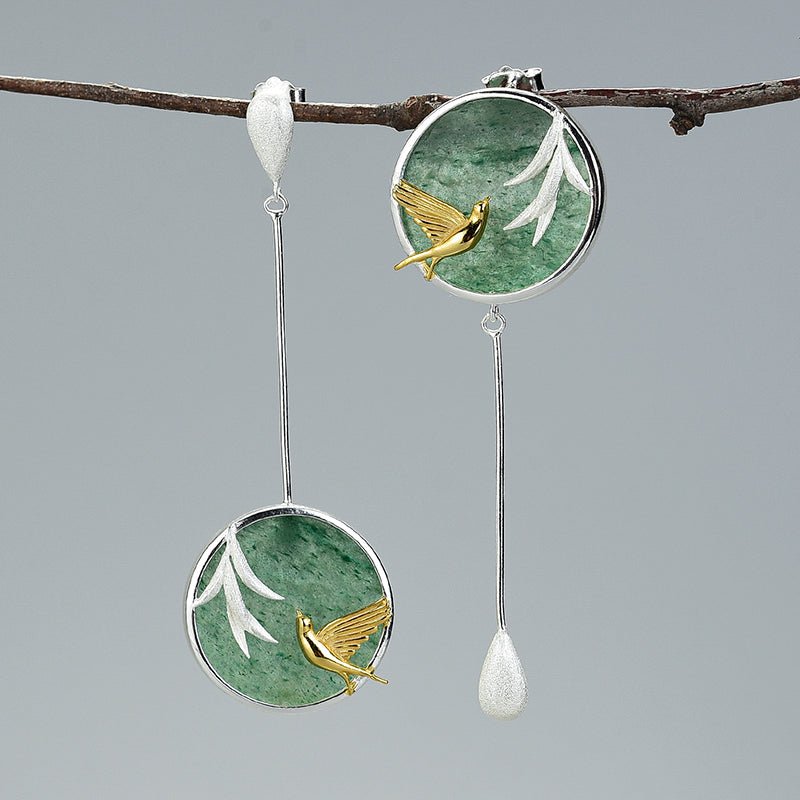 Flying Swallow - Drop Earrings | NEW - MetalVoque