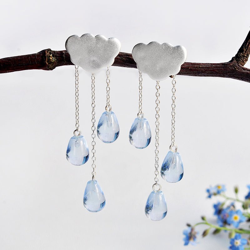 Rainy Cloud - Drop Earrings | NEW - MetalVoque