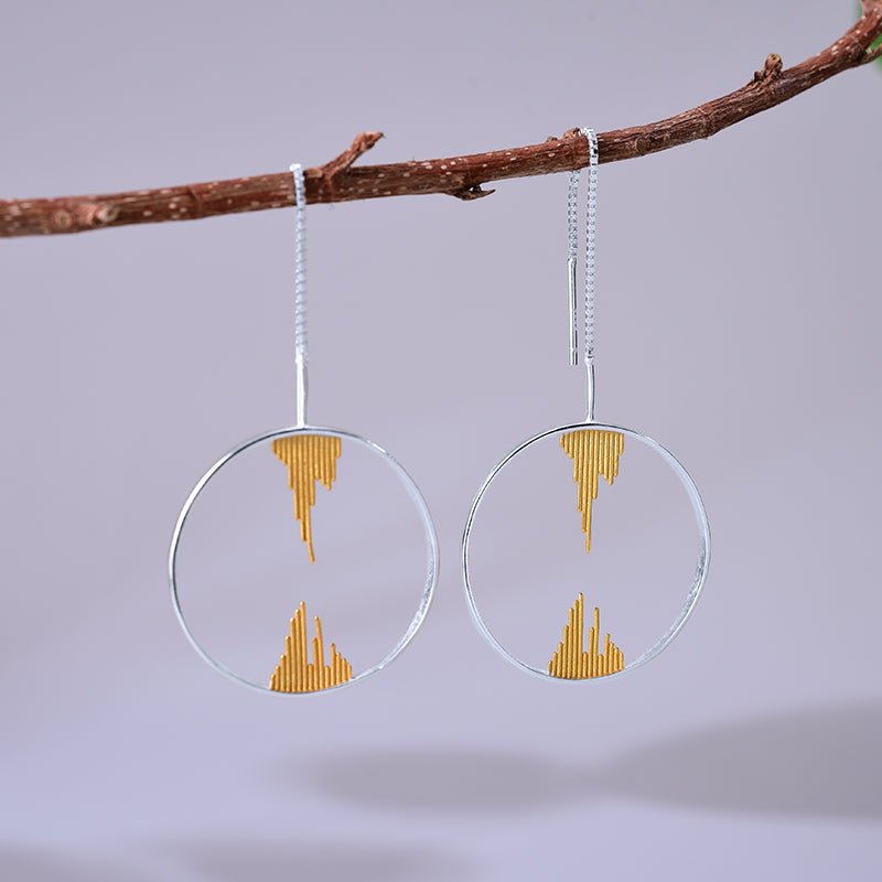 Stalactite Circle - Dangle Earrings