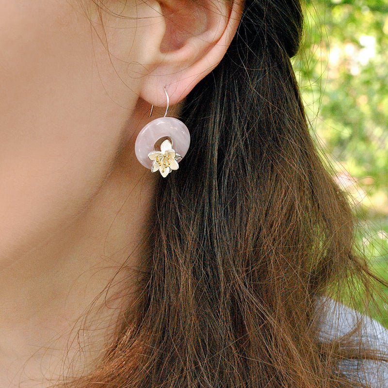 Whispering Lotus - Handmade Earrings | NEW - MetalVoque