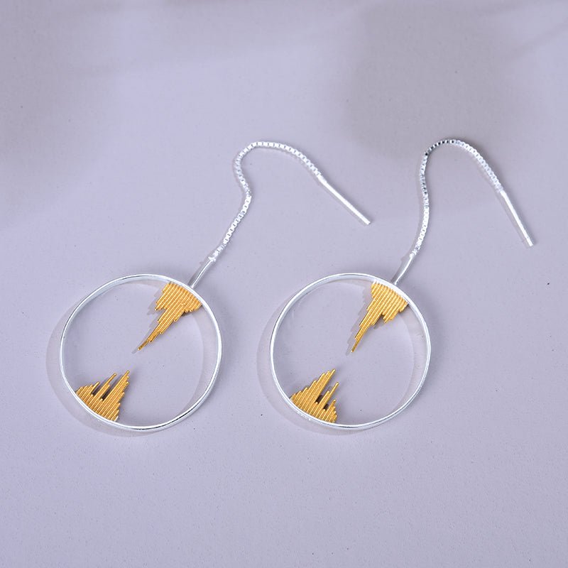 Stalactite Circle - Dangle Earrings