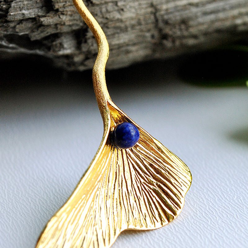 Ginkgo Leaf - Handmade Pendant | NEW - MetalVoque