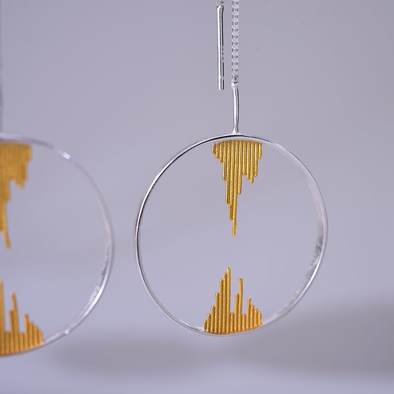 Stalactite Circle - Dangle Earrings