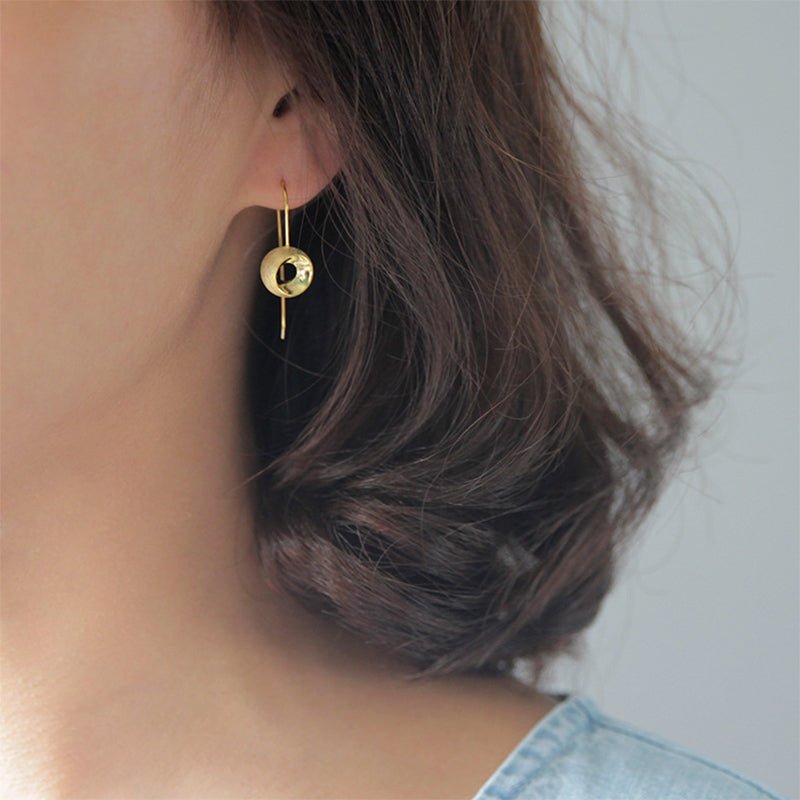 Hollow Sphere - Dangle Earrings