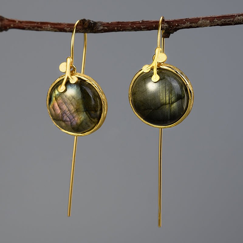 Labradorite Mirror - Dangle Earrings | NEW