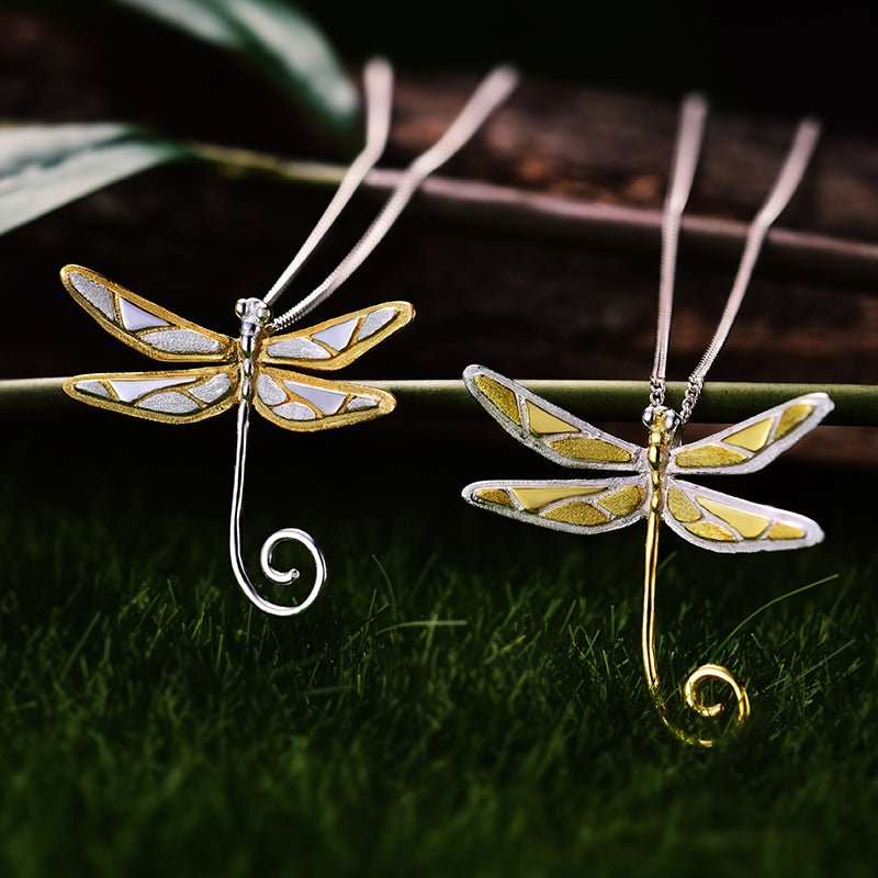 Dragonfly Lullaby - Handmade Pendant - MetalVoque