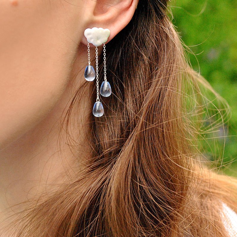 Rainy Cloud - Drop Earrings | NEW - MetalVoque