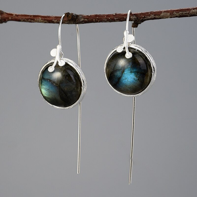 Labradorite Mirror - Dangle Earrings | NEW