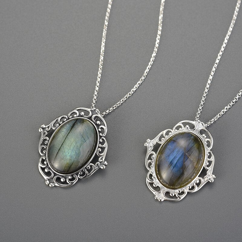 Labradorite Mirror - Handmade Pendant