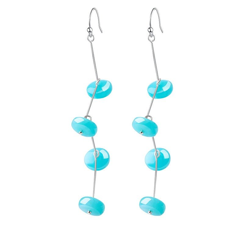 Amazonite Clouds - Dangle Earrings