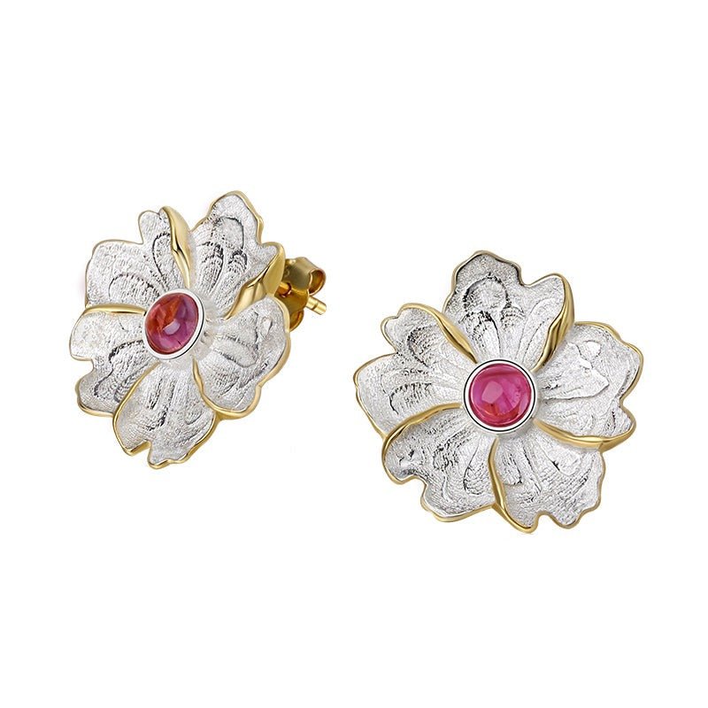 Tourmaline Leaf - Stud Earrings | NEW - MetalVoque