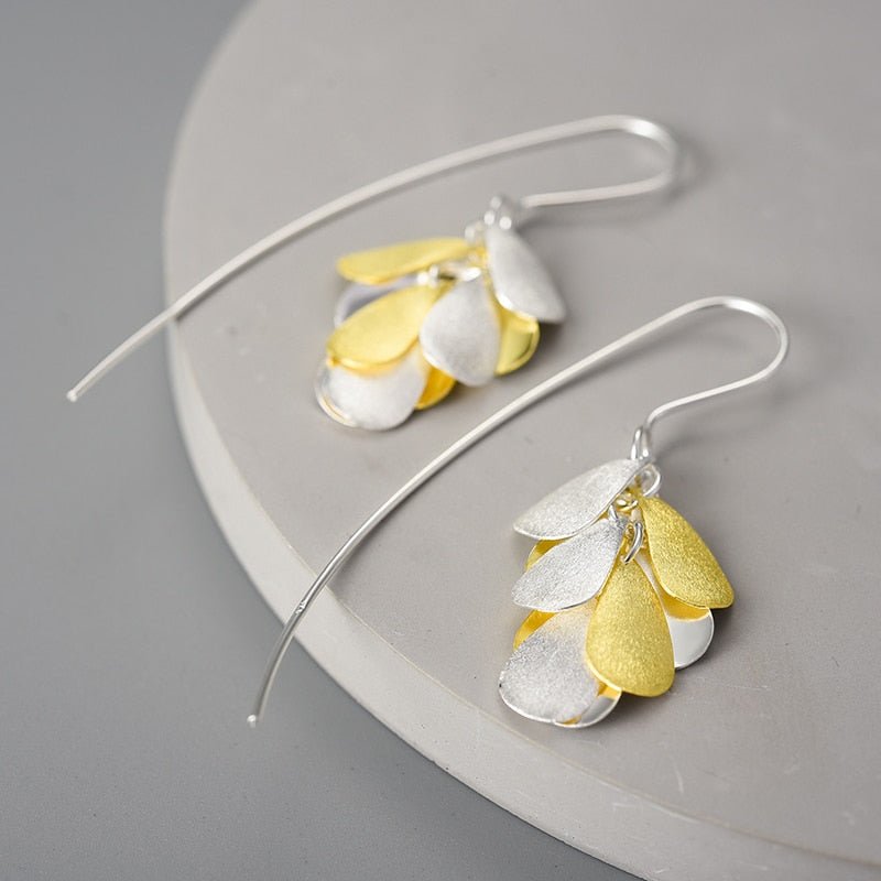 Lamb's-ear Plant - Dangle Earrings