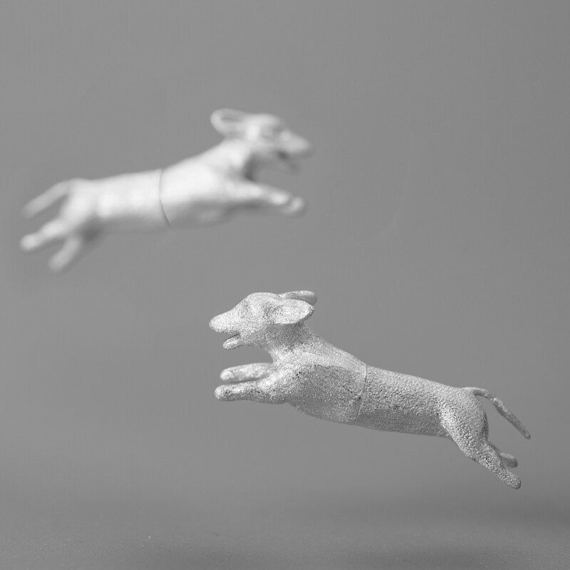 Run Dachshund Run - Stud Earrings | NEW