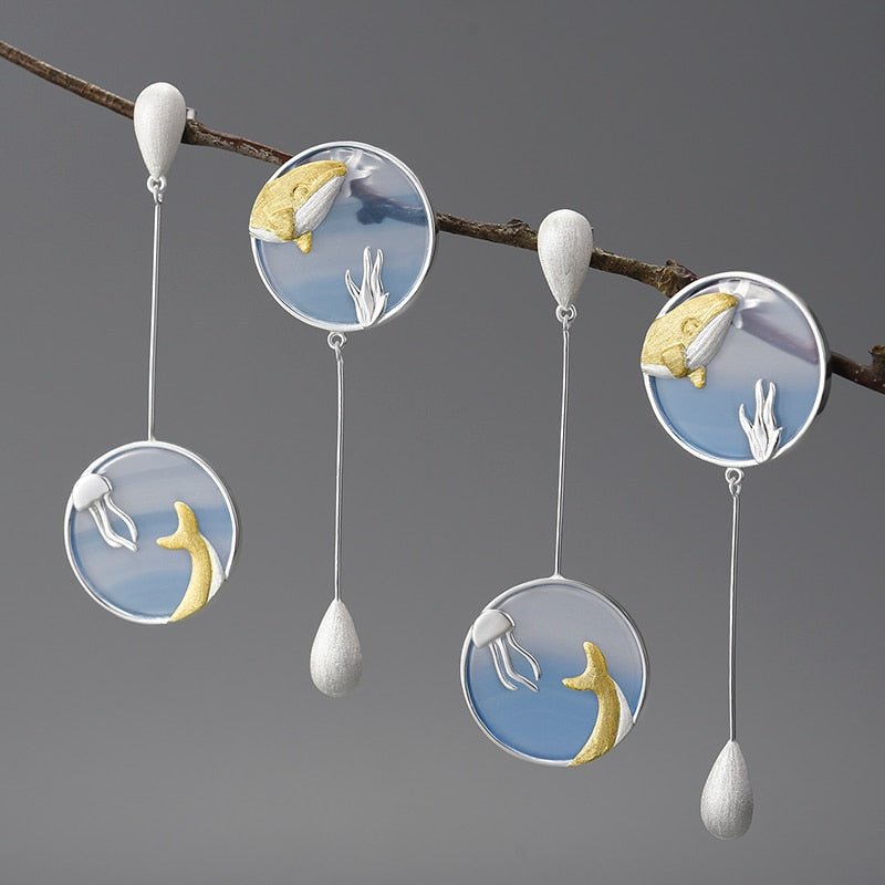 Wandering Whale - Drop Earrings | NEW