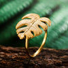 Monstera Petit - Adjustable Ring | NEW - MetalVoque