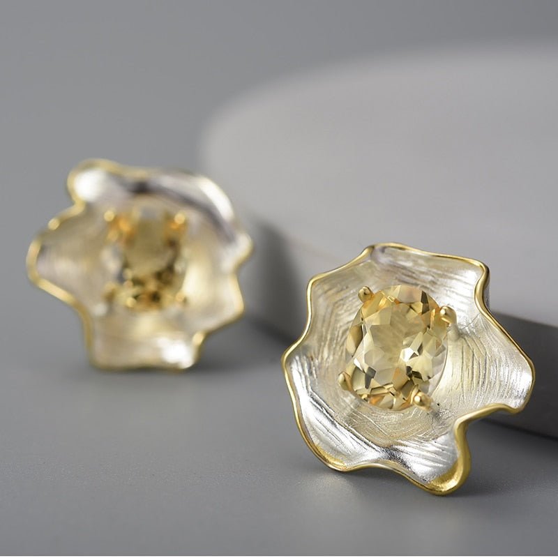 Baroque Leaf - Stud Earrings | NEW