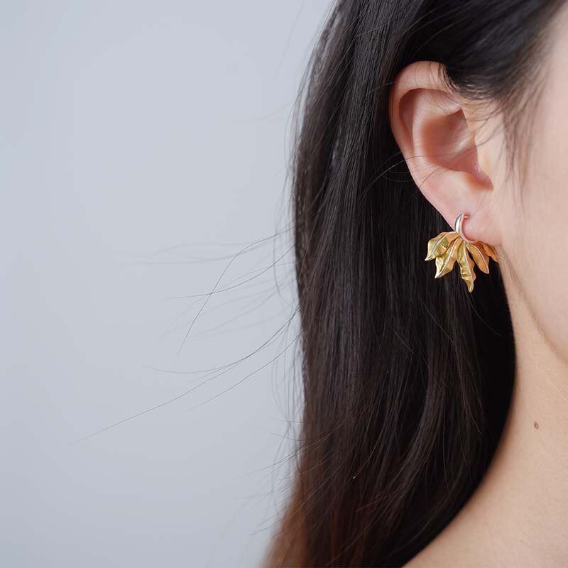 Vintage Leaves - Stud Earrings