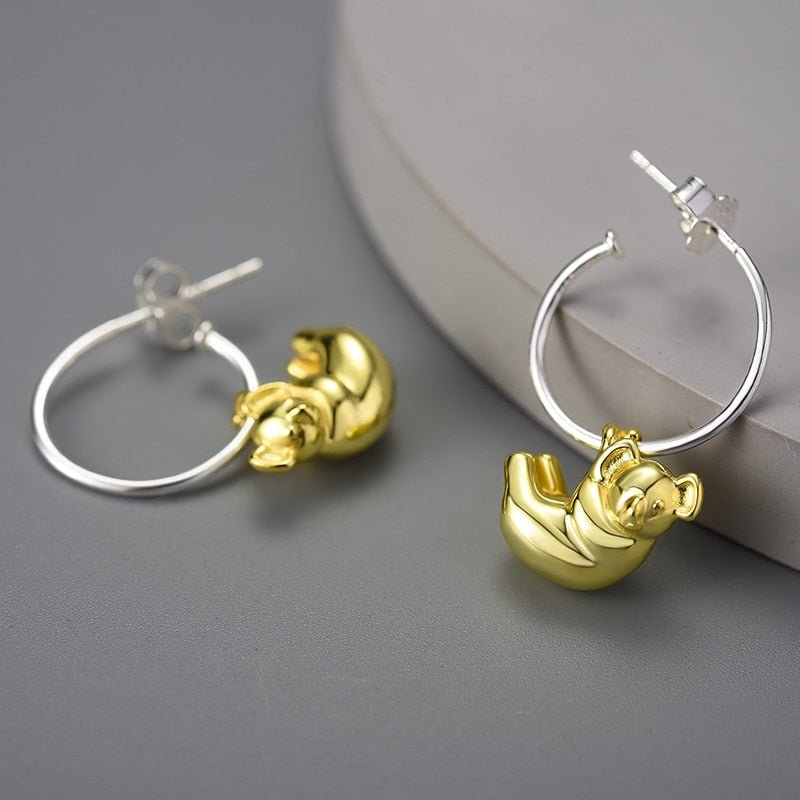 Hanging Koala - Hoop Earrings | NEW