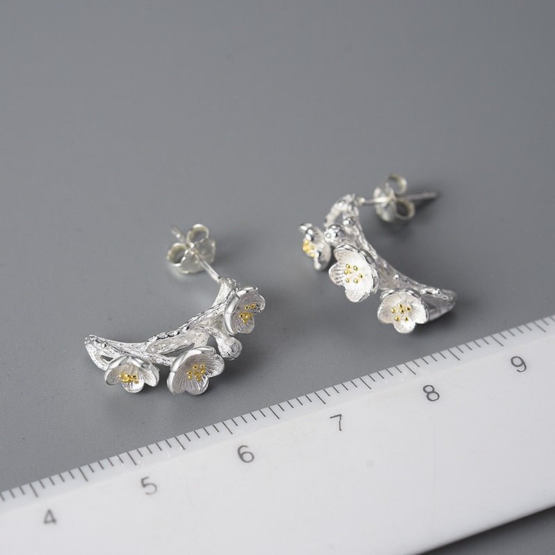 Rosaceae Branch - Stud Earrings