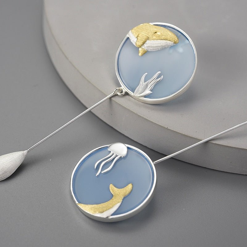 Wandering Whale - Drop Earrings | NEW