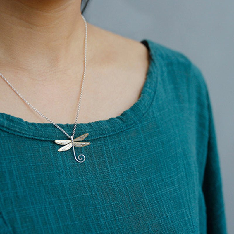 Dragonfly Lullaby - Handmade Pendant - MetalVoque