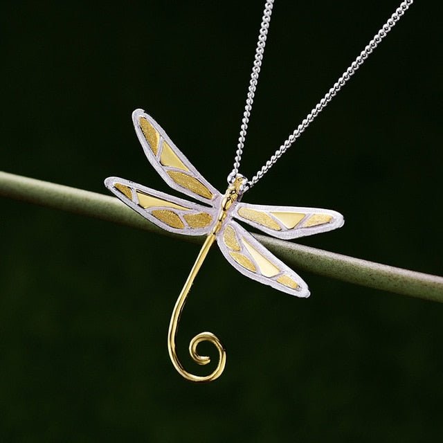 Dragonfly Lullaby - Handmade Pendant - MetalVoque