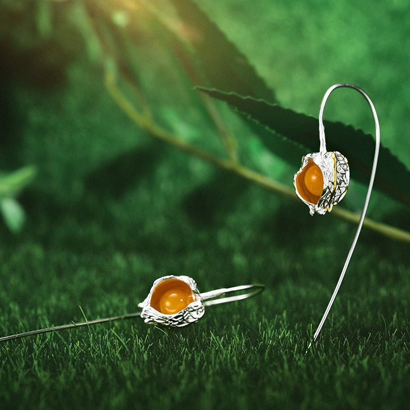 Happy Physalis - Dangle Earrings | NEW - MetalVoque