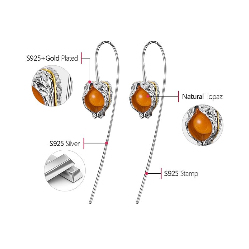 Happy Physalis - Dangle Earrings | NEW - MetalVoque