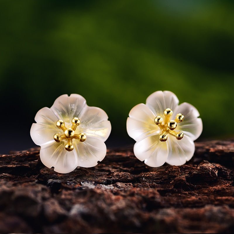 Rainy Flower - Stud earrings | NEW - MetalVoque