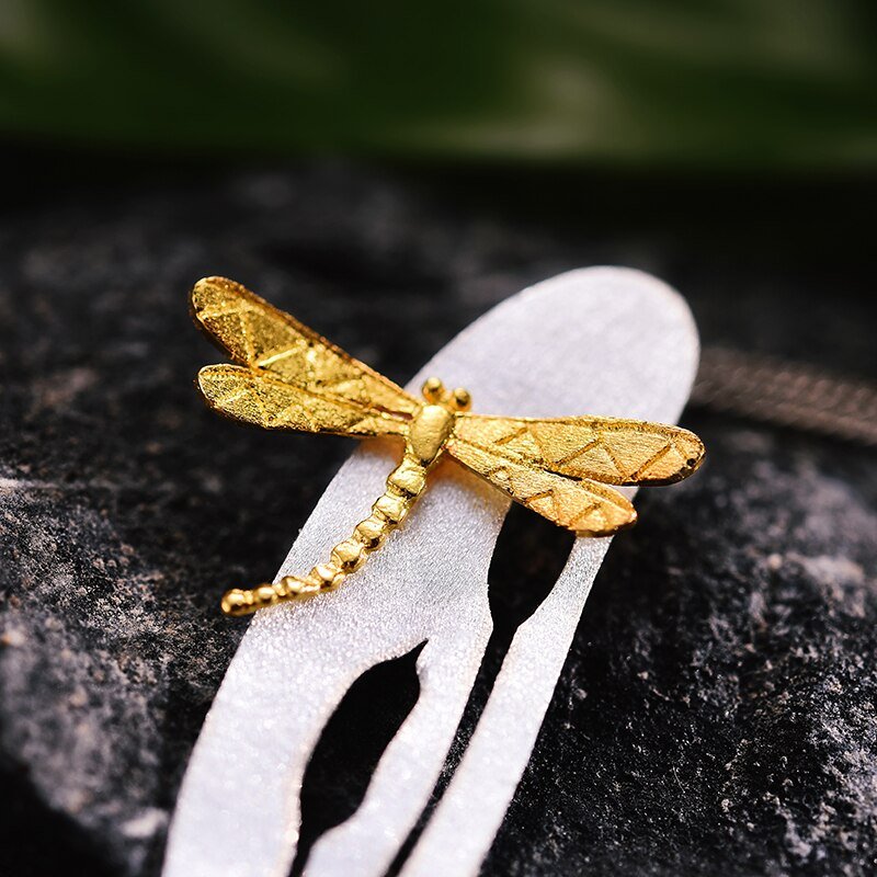 Resting Dragonfly - Handmade Pendant | NEW - MetalVoque