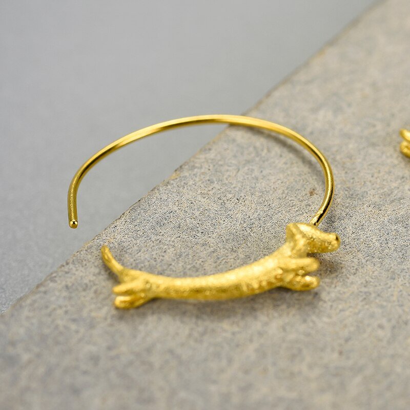 Run Dachshund Run - Hoop Earrings | NEW - MetalVoque