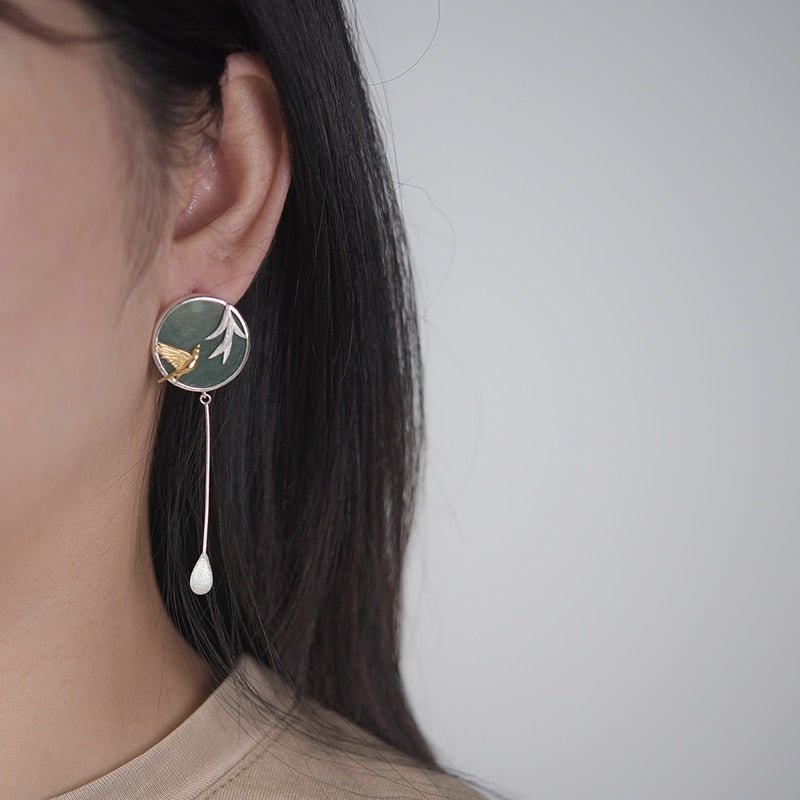 Flying Swallow - Drop Earrings | NEW - MetalVoque