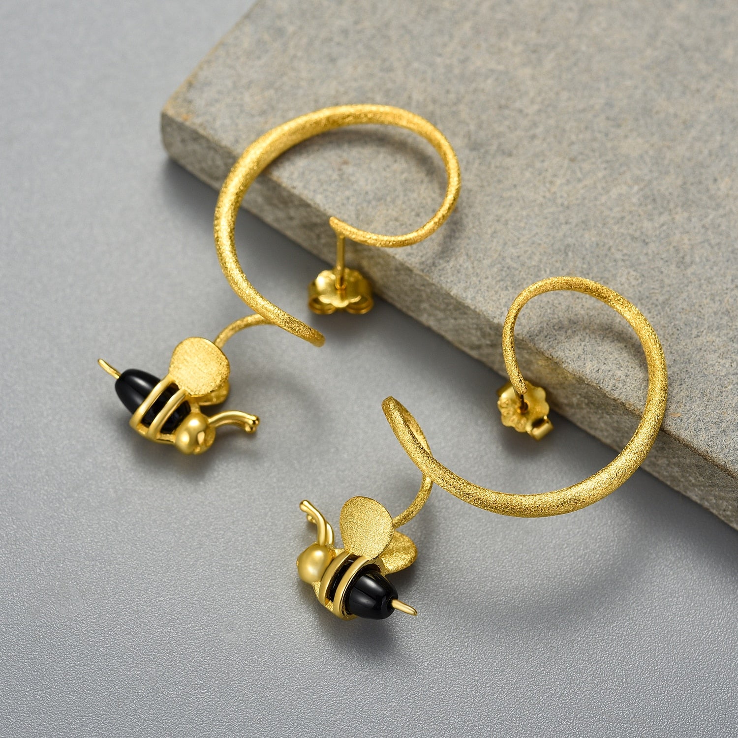 Lovely Honey Bee - Dangle Earrings