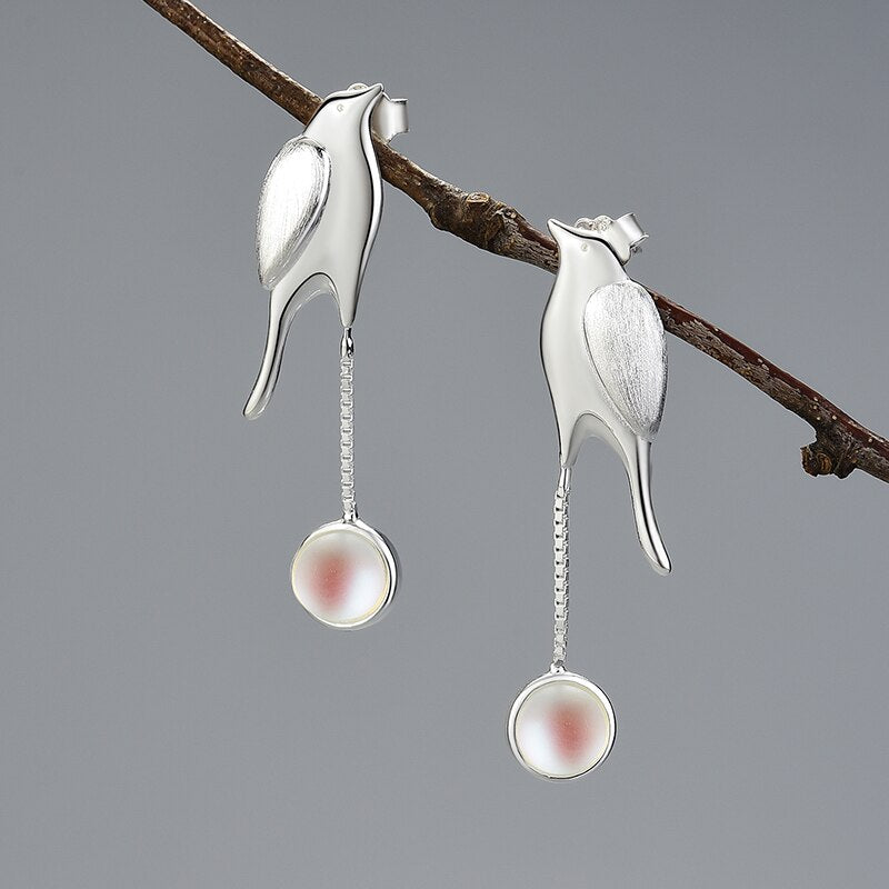 Fly Me To The Moon - Dangle Earrings