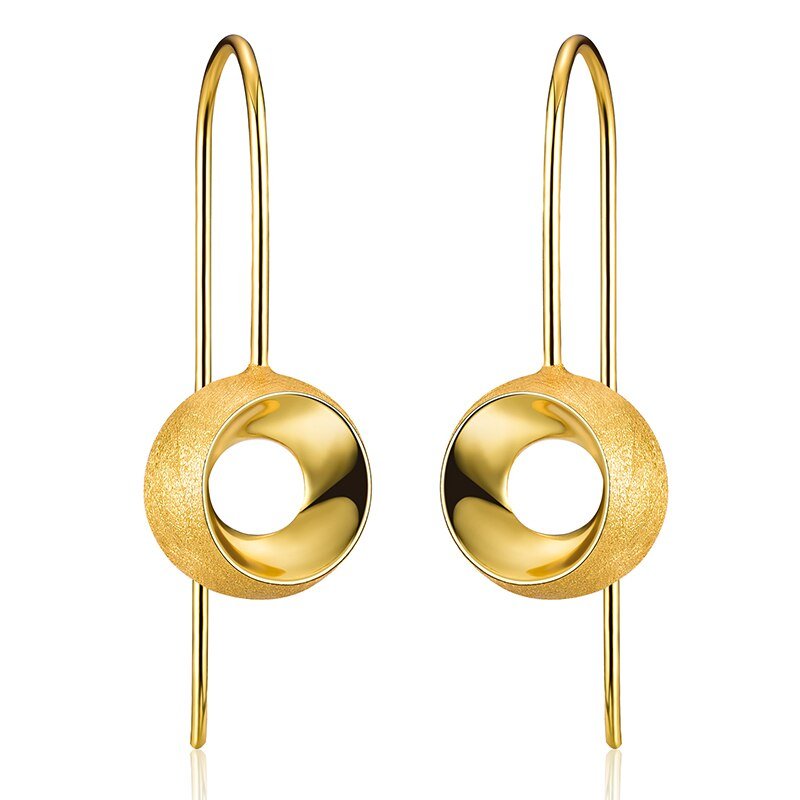 Hollow Sphere - Dangle Earrings